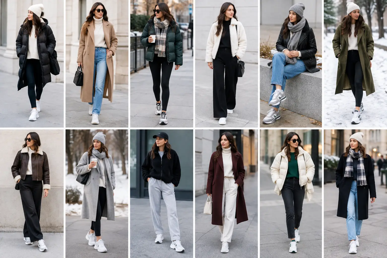 12 Winter Sneaker Outfit Ideas That Actually Work